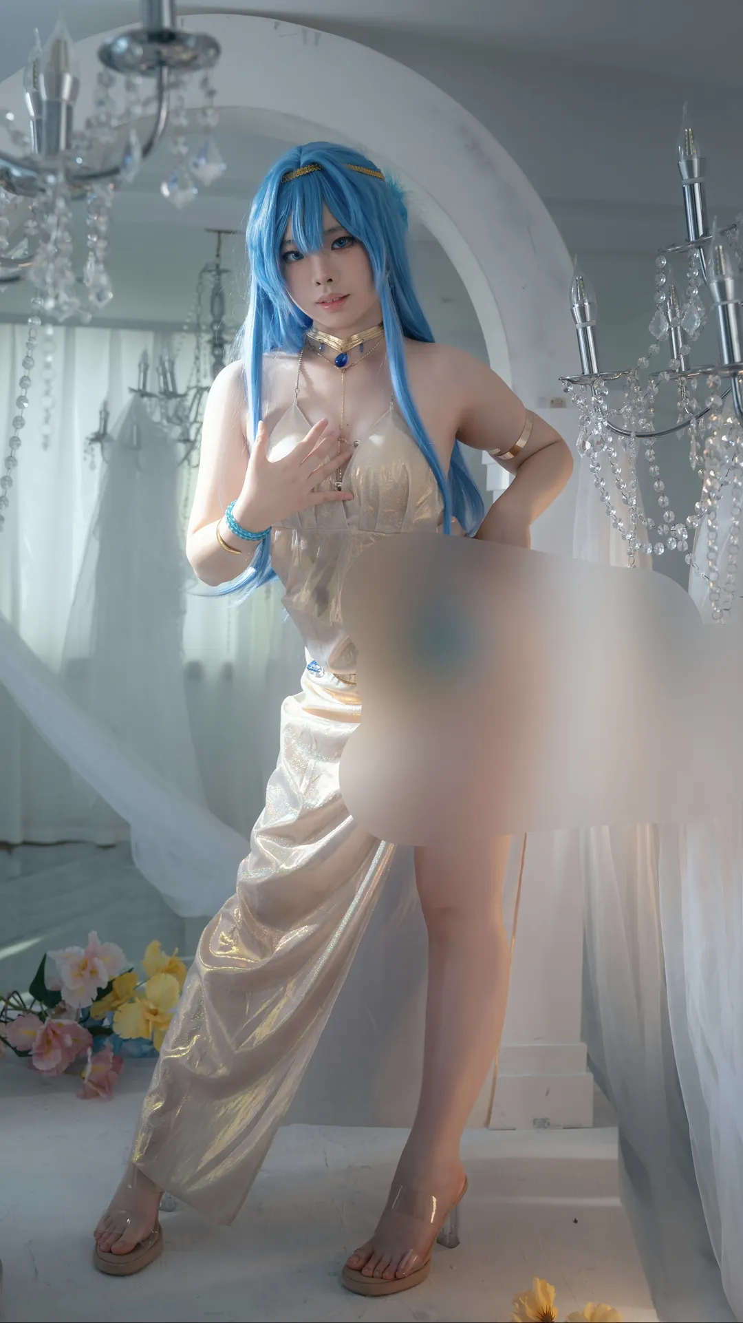 二次元攝影, 勝利女神NIKKE, cosplay日常, 海倫cos, 藍髮制服