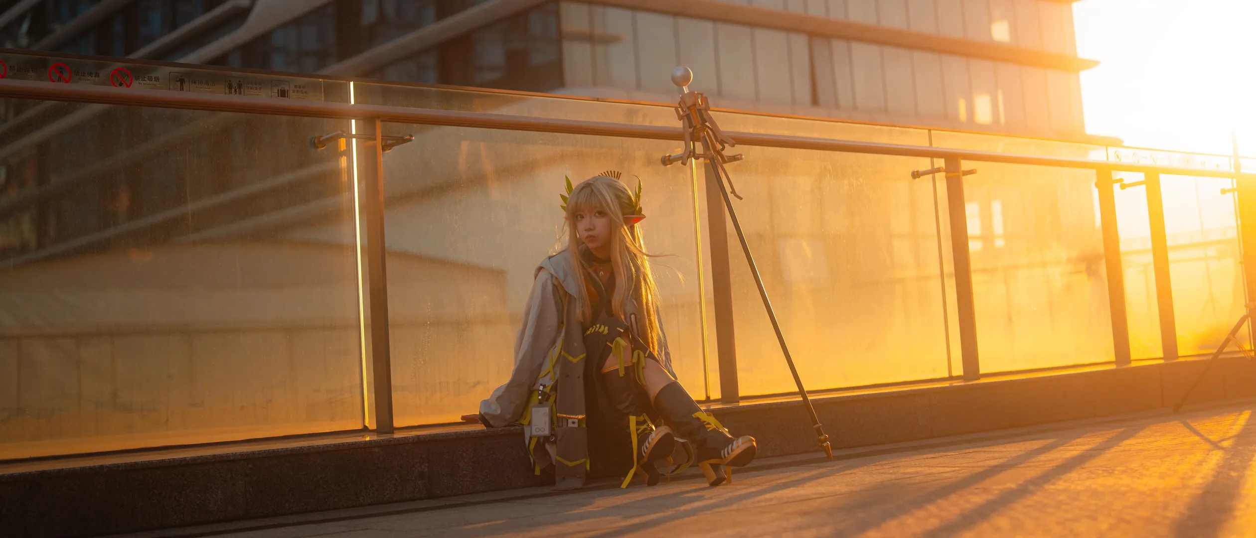 Arknights, Anime convention photos, Black stockings cosplay, Muelsyse cosplay, Guangzhou Circle - Image 4