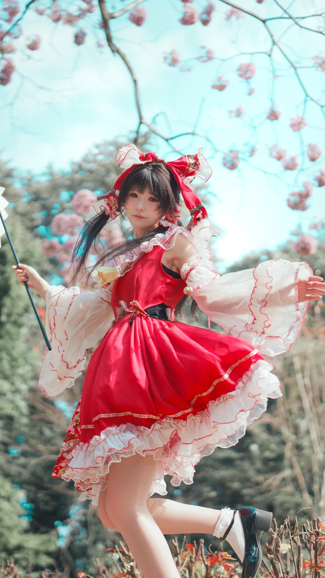二次元撮影, 博麗霊夢コスプレ, 東方Project, 東方Project, 巫女服 - 2枚目