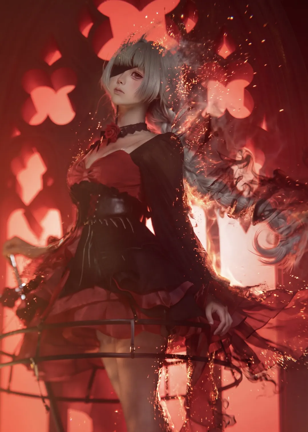 鳴潮, コスプレ, 二次元撮影, ゴシック風, フローヴァ コスプレ