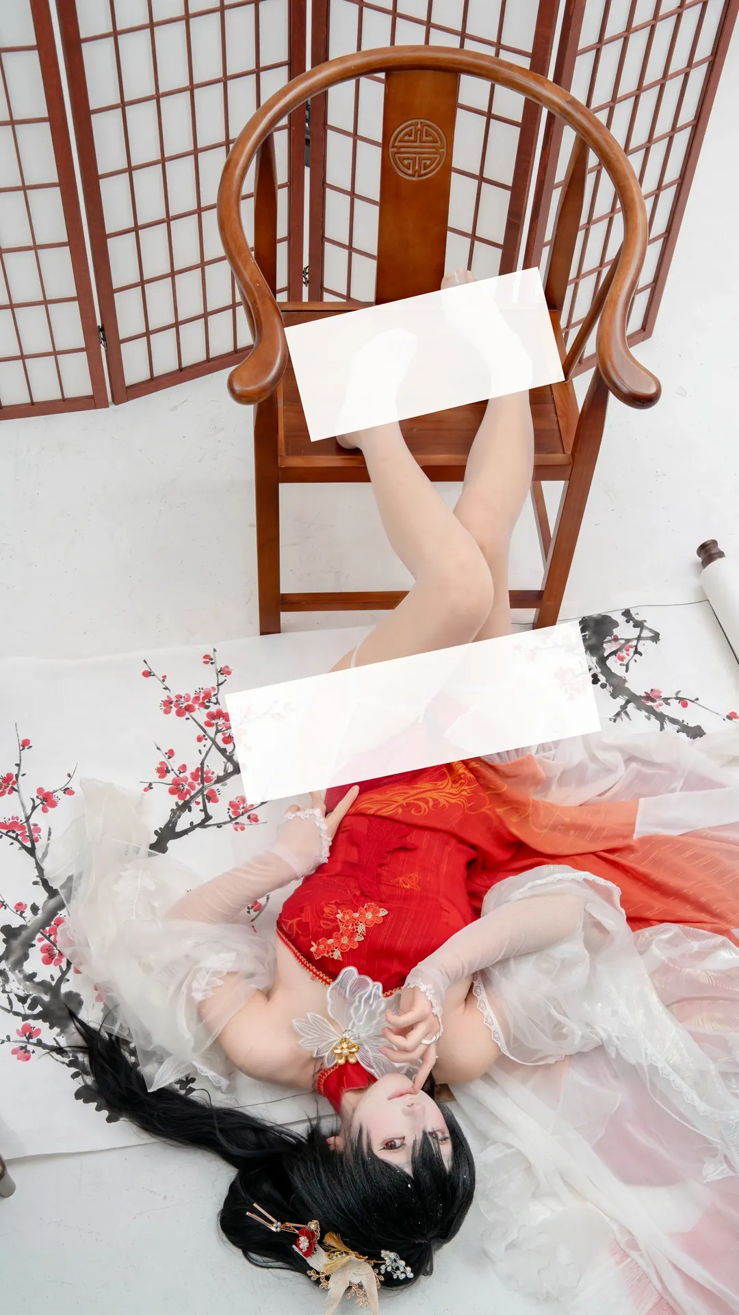 碧蓝航线, 二次元cosplay, 镇海cos, 国风摄影, 丝袜穿搭