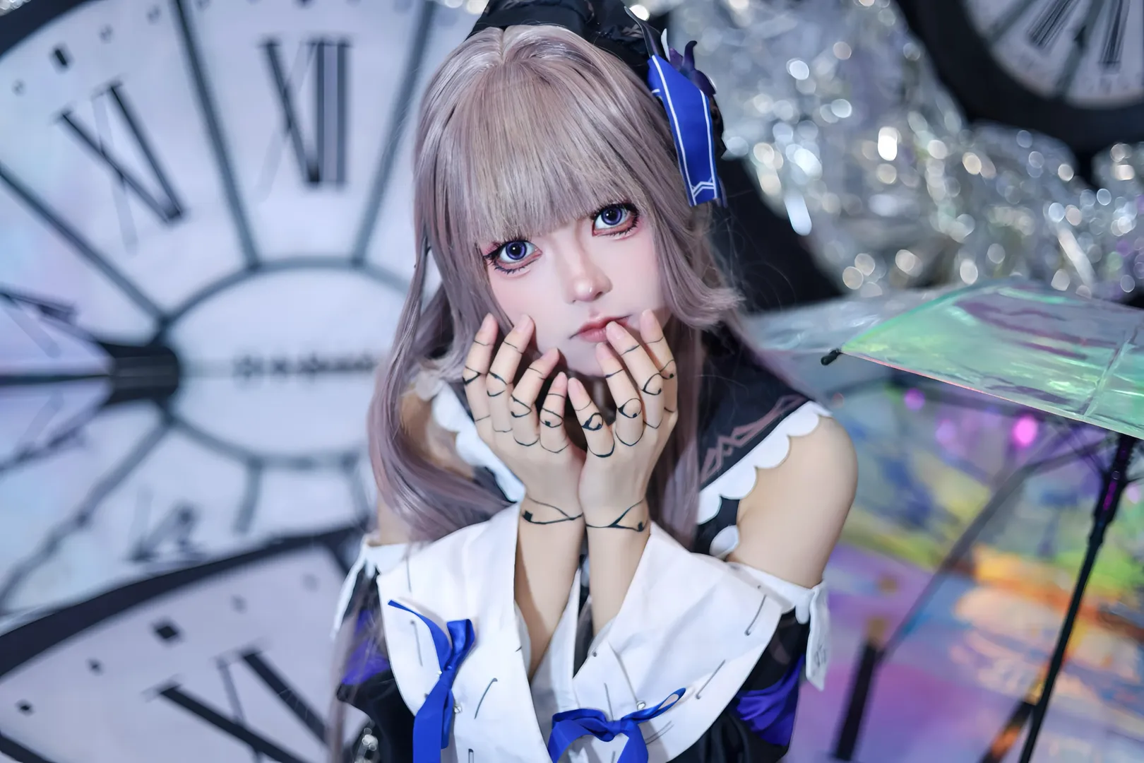 崩坏星穹铁道, 黑塔cos, 银发cosplay, 人偶妆造, 时间主题摄影 - 第2张