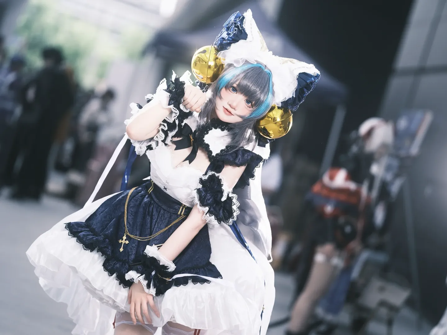 碧蓝航线, 二次元cosplay, 漫展摄影, 白丝穿搭, 柴郡猫cos - 第4张