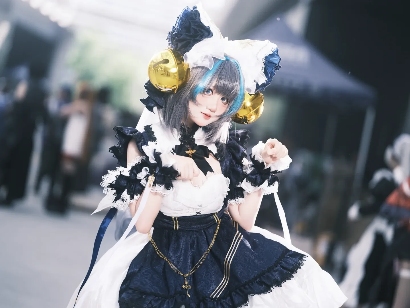 碧蓝航线, 二次元cosplay, 漫展摄影, 白丝穿搭, 柴郡猫cos - 第6张