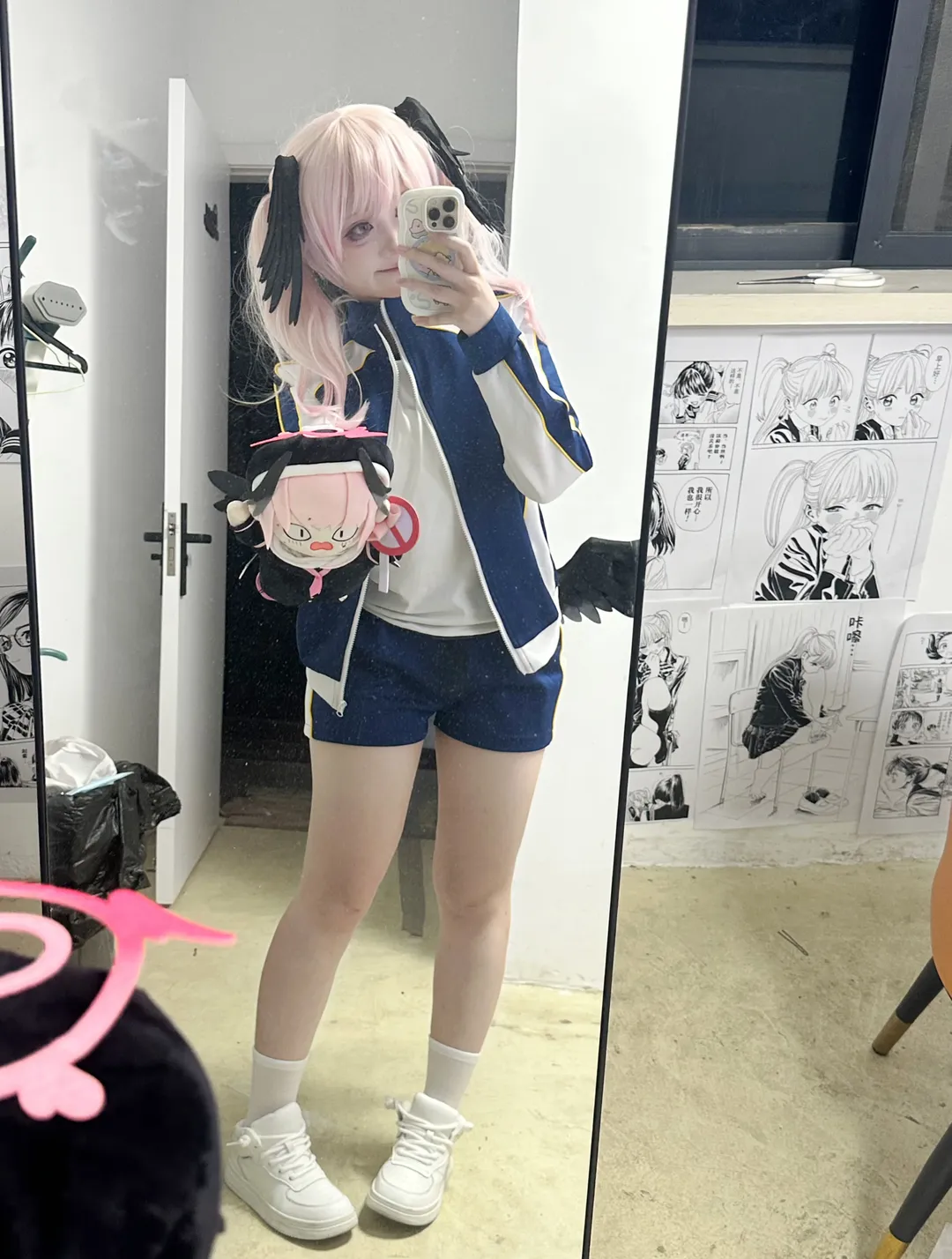 蔚蓝档案, 下江小春cos, 体操服cos, 二次元自拍, 运动风日常
