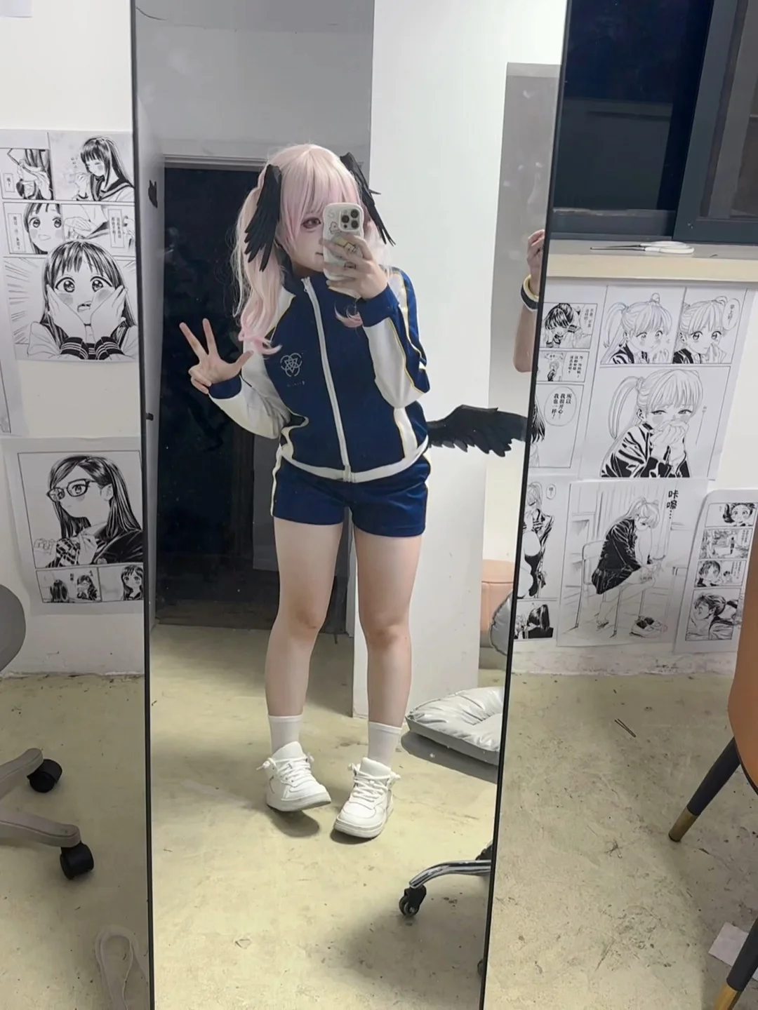 蔚蓝档案, 下江小春cos, 体操服cos, 二次元自拍, 运动风日常 - 第3张