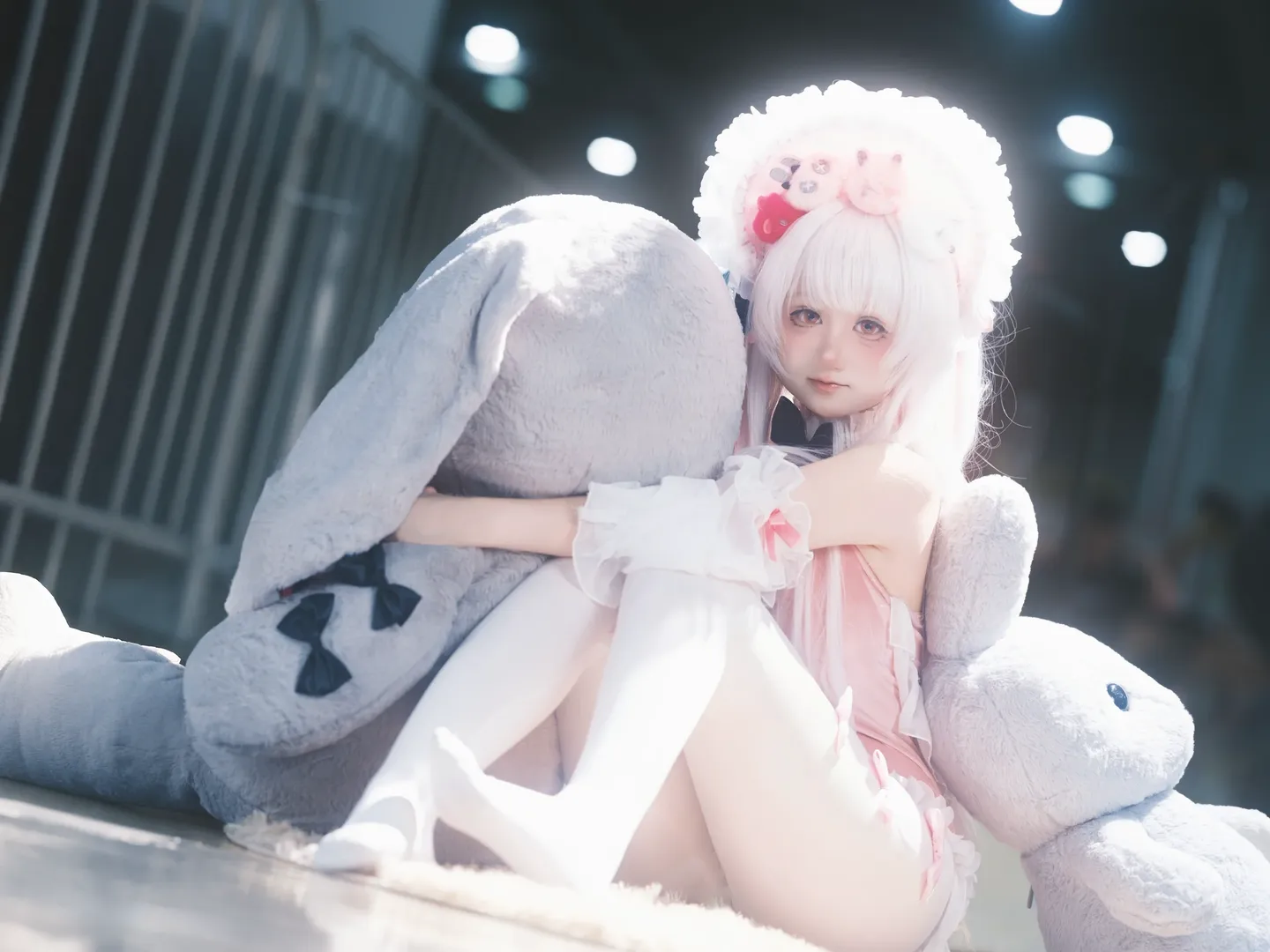 アズールレーン, イベント写真, 二次元写真, 白ストッキングコスプレ, ハルフォード コスプレ - 2枚目