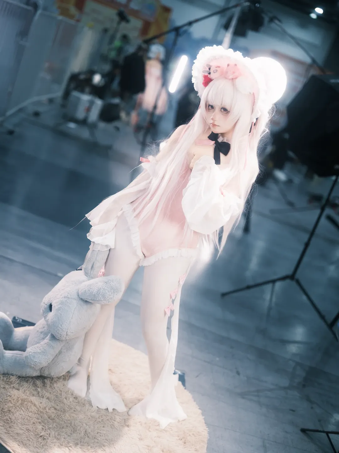 碧蓝航线, 漫展返图, 二次元写真, 白丝cosplay, 哈尔福德cos