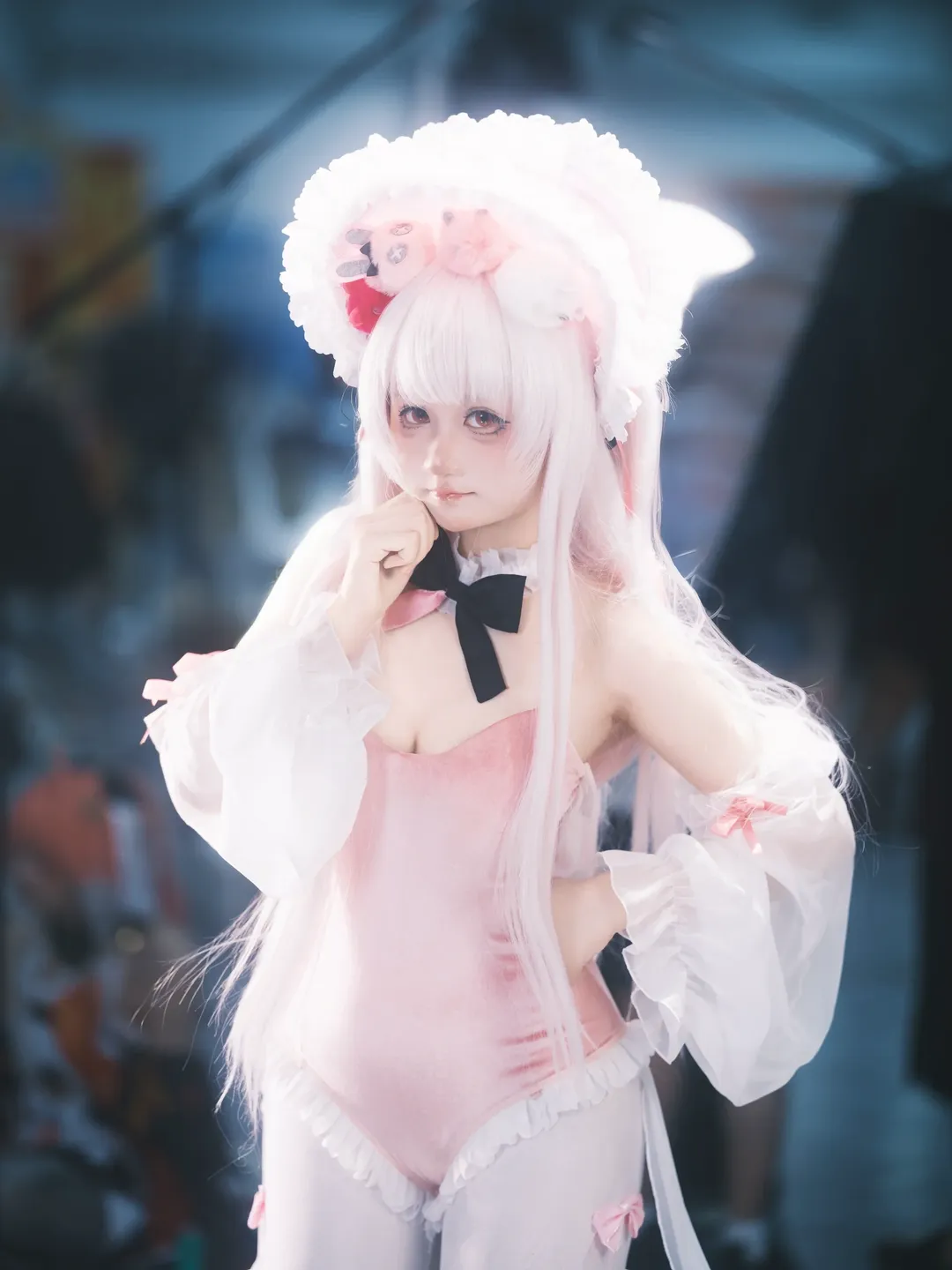 アズールレーン, イベント写真, 二次元写真, 白ストッキングコスプレ, ハルフォード コスプレ - 4枚目