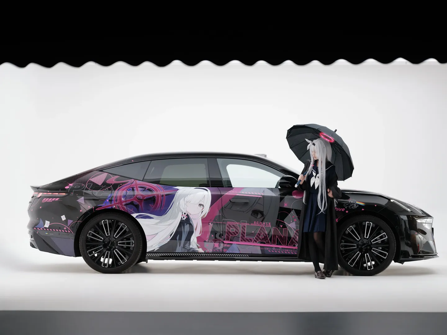 Blue Archive, Plana cosplay, Itasha, Cosplay photography, Black tights outfit - Image 8