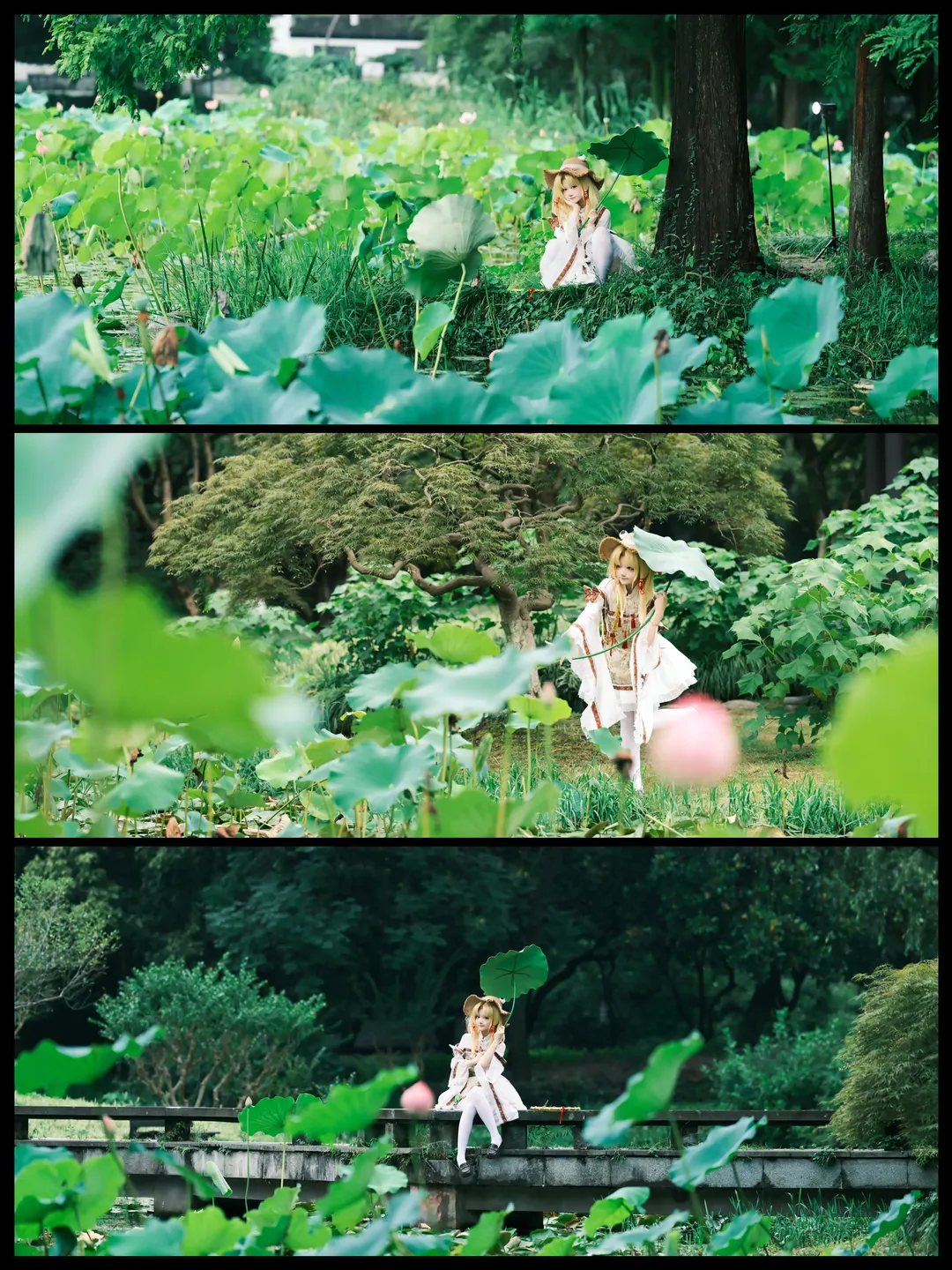 Anime girl, Touhou Project, Summer atmosphere, Moriya Suwako cosplay, Cosplay location shoot - Image 3