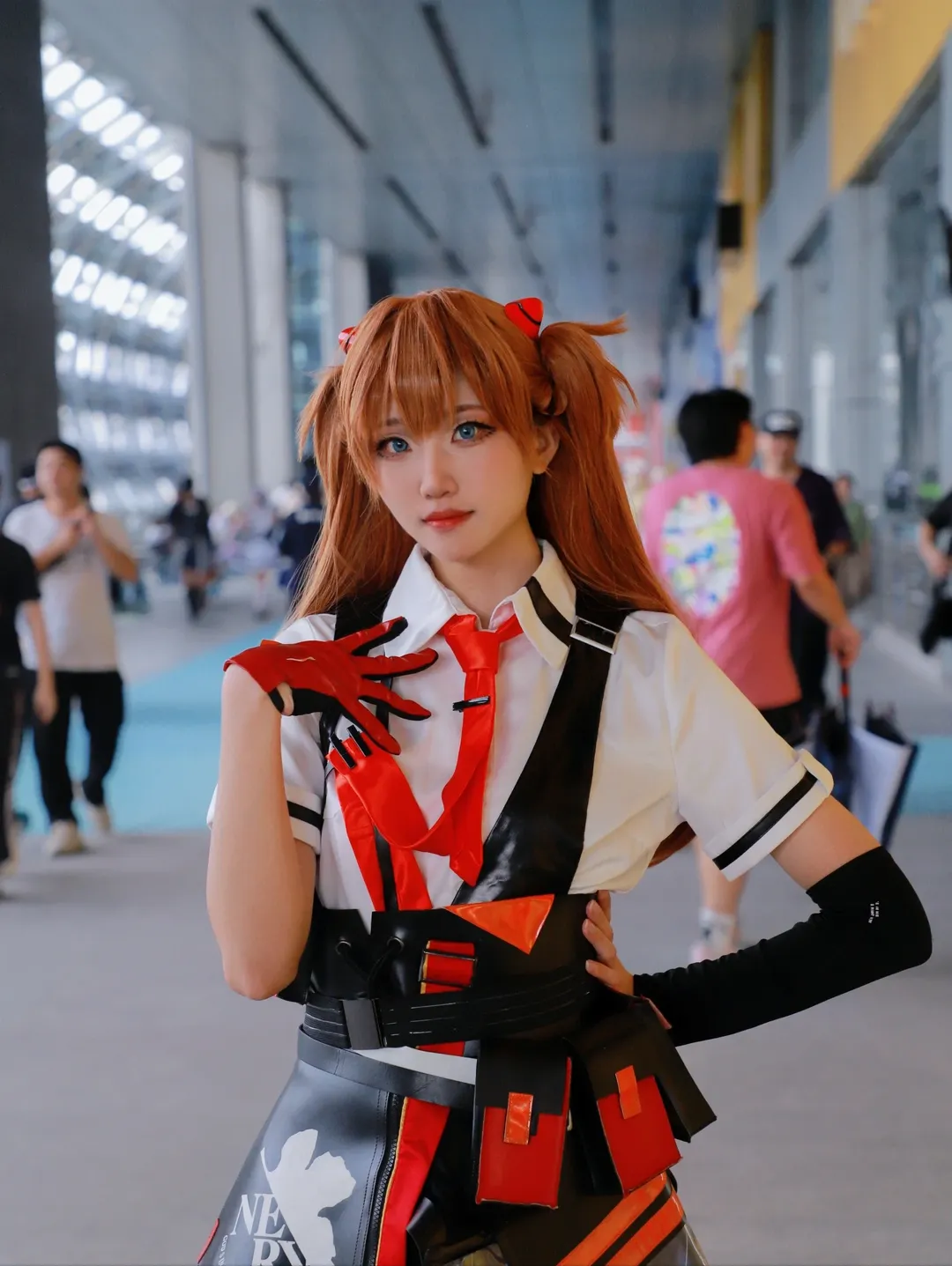 EVA, 明日香cos, 新世纪福音战士, 二次元漫展, 战术风穿搭