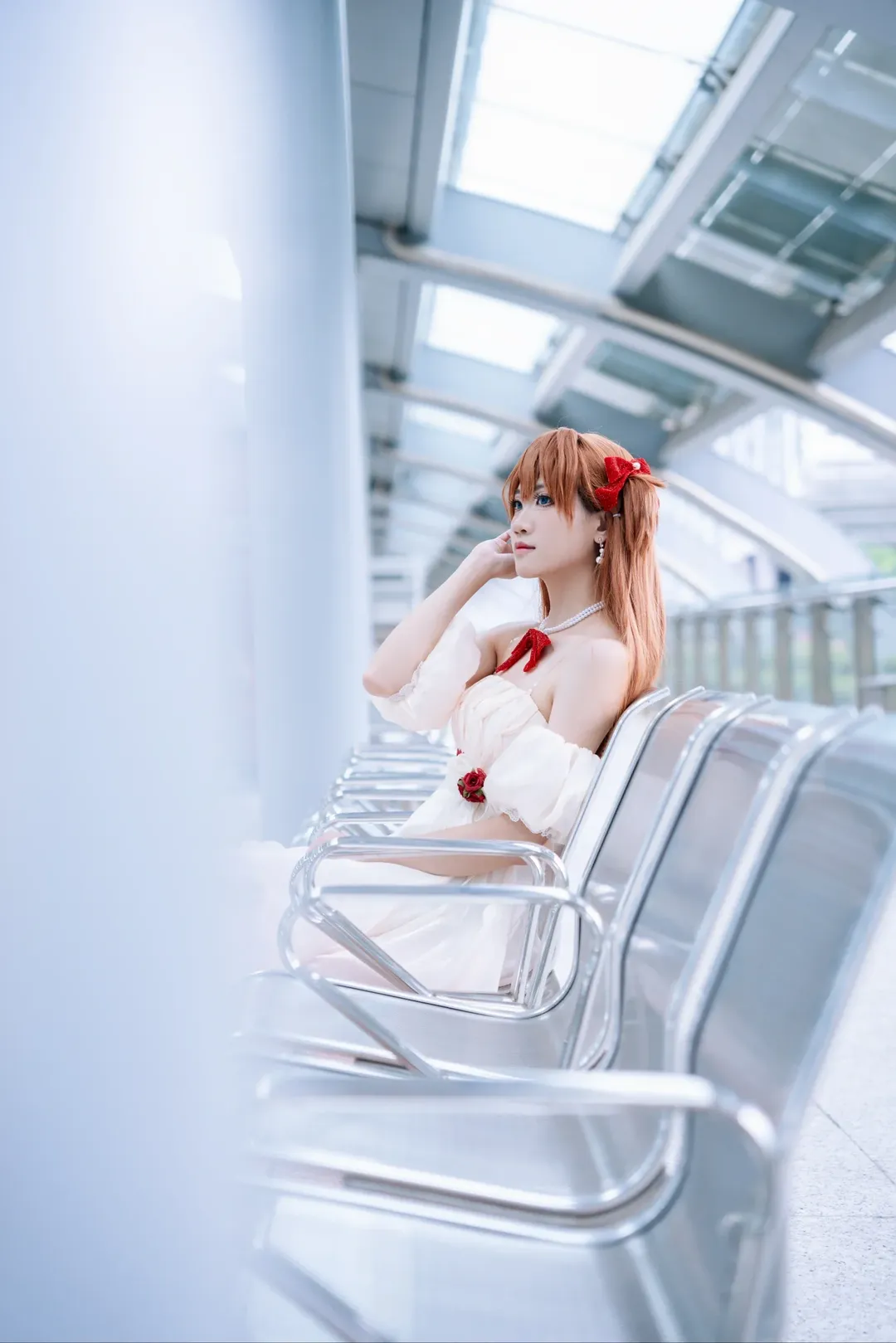漫展返图, 明日香cos, 新世纪福音战士, cosplay摄影, 花之语 - 第1张