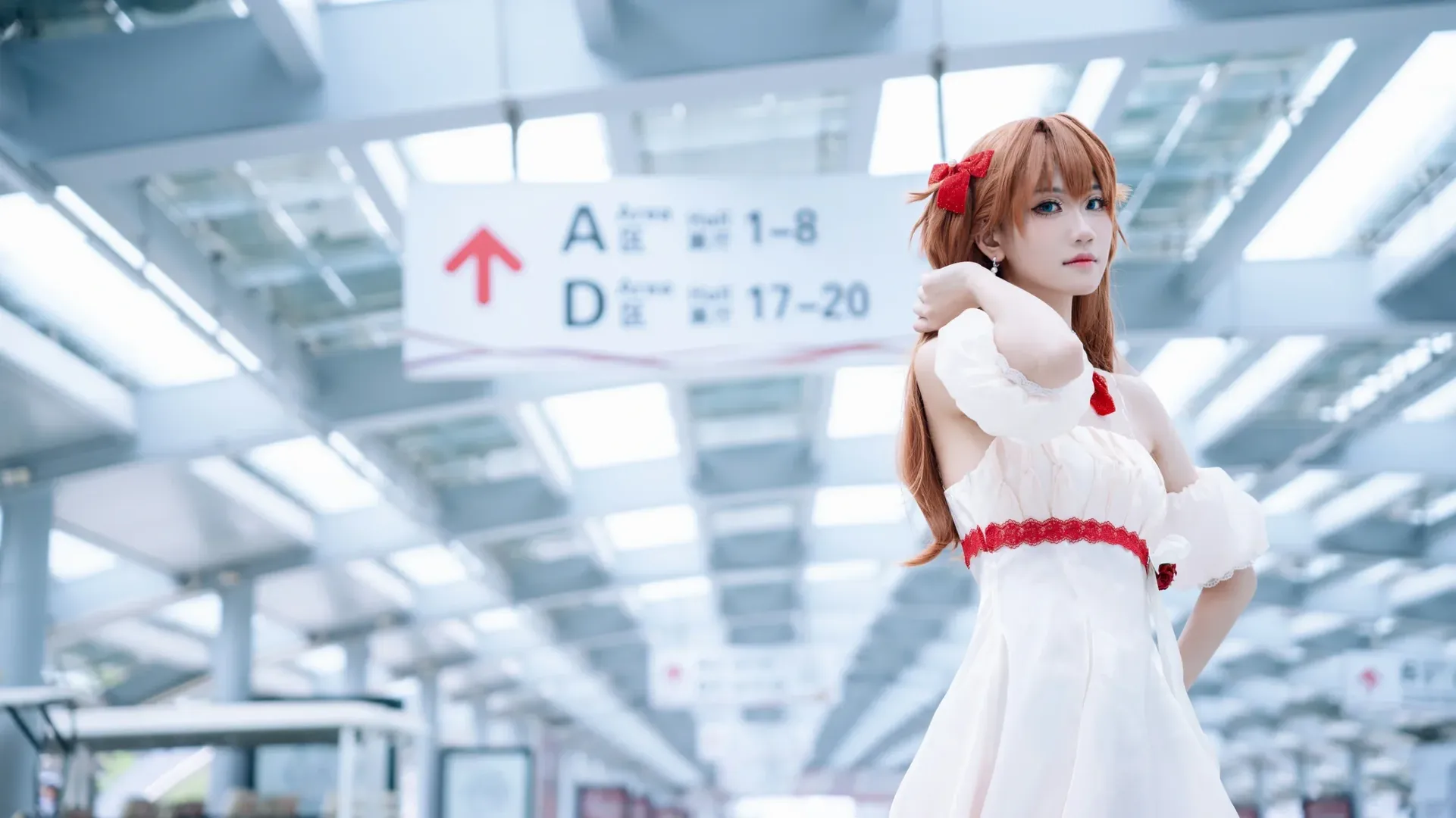 漫展返图, 明日香cos, 新世纪福音战士, cosplay摄影, 花之语 - 第2张