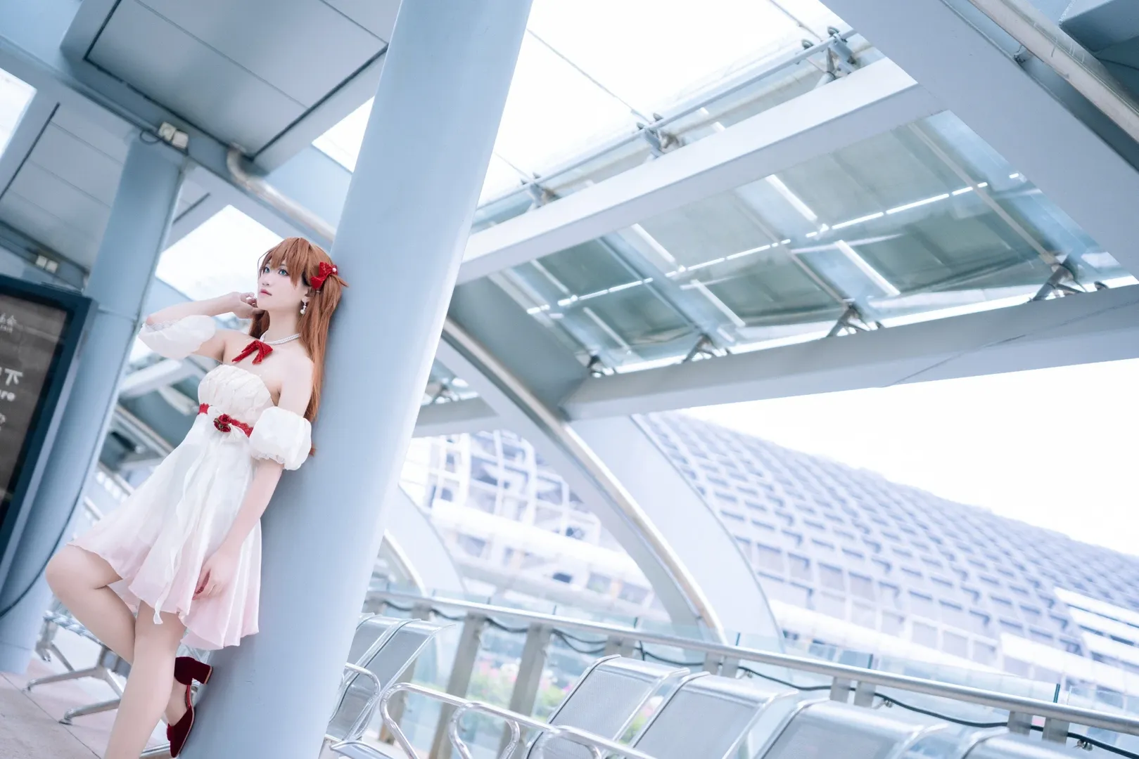 漫展返图, 明日香cos, 新世纪福音战士, cosplay摄影, 花之语 - 第4张
