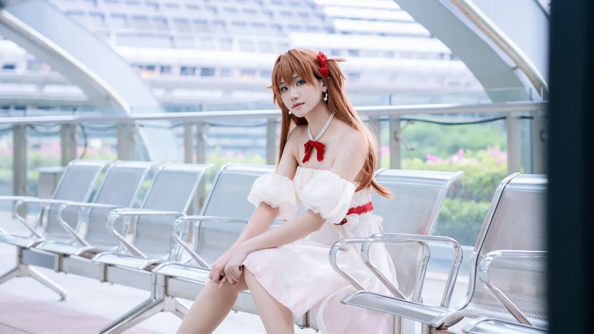 漫展返图, 明日香cos, 新世纪福音战士, cosplay摄影, 花之语 - 第5张
