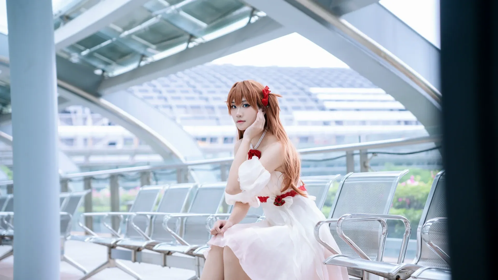 漫展返图, 明日香cos, 新世纪福音战士, cosplay摄影, 花之语 - 第6张