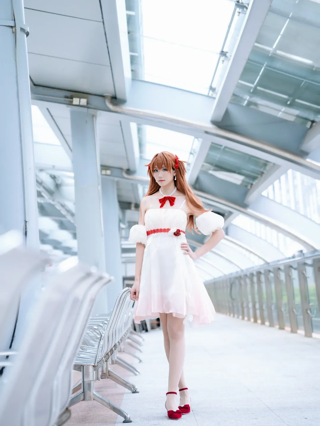 漫展返图, 明日香cos, 新世纪福音战士, cosplay摄影, 花之语