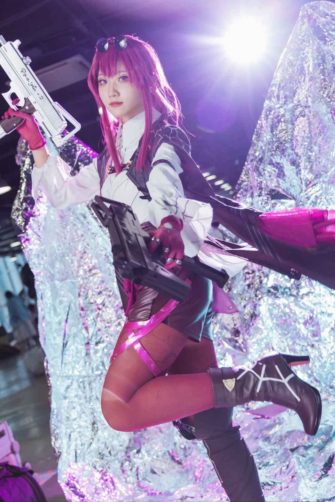 崩坏星穹铁道, 卡芙卡cos, cosplay场照, 丝袜穿搭, CICF漫展