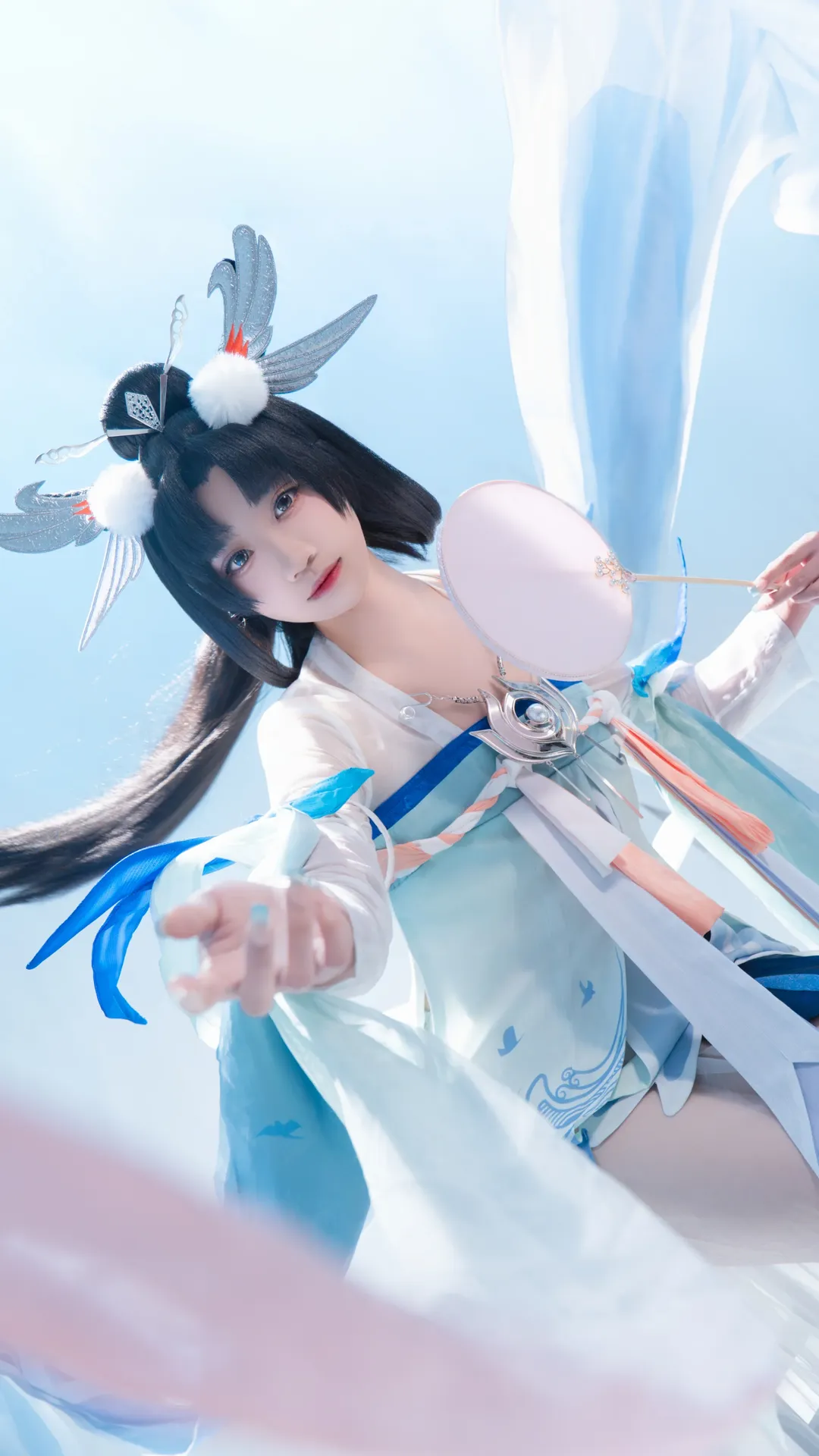 王者荣耀, 古风cos, 嫦娥cos, 新春国风, 白丝cosplay - 第1张