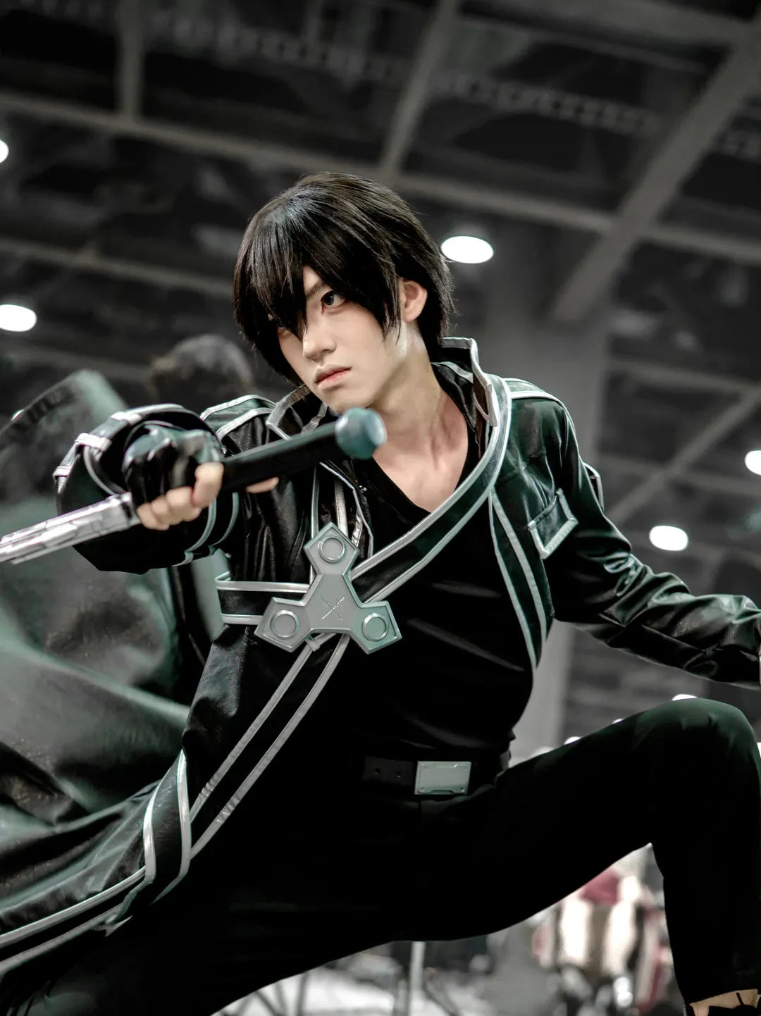 亚丝娜cos, cosplay摄影, 二次元漫展, 桐人cos, 白色连裤袜 - 第3张