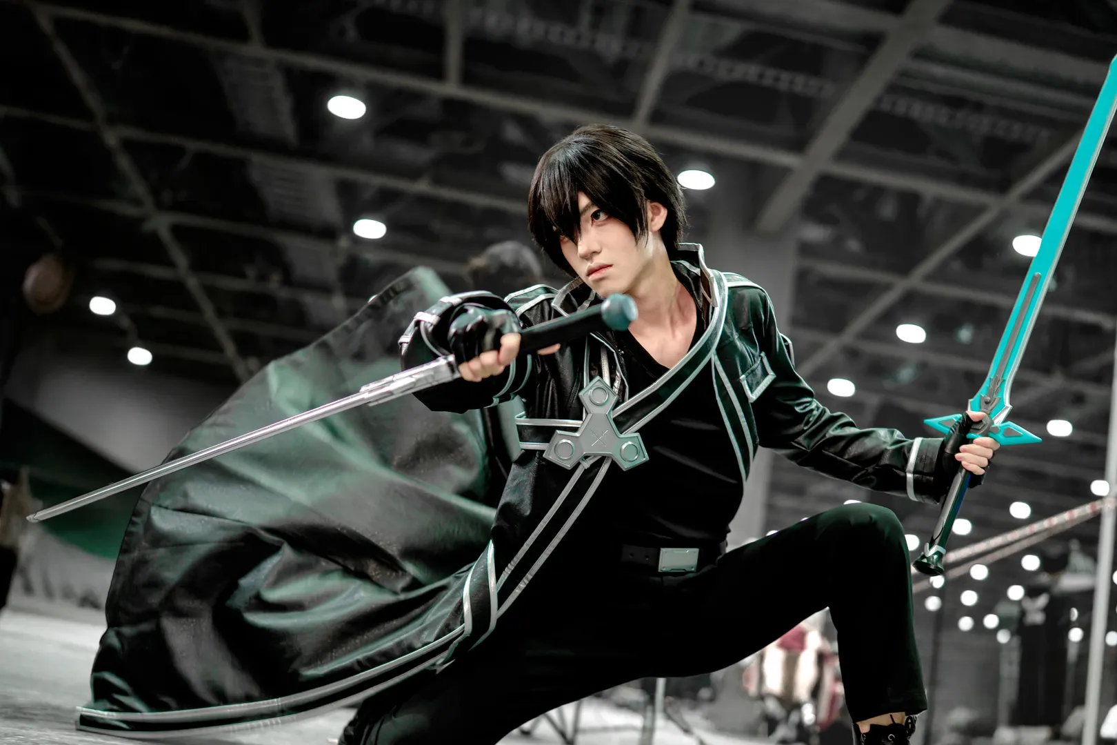 亚丝娜cos, cosplay摄影, 二次元漫展, 桐人cos, 白色连裤袜 - 第4张