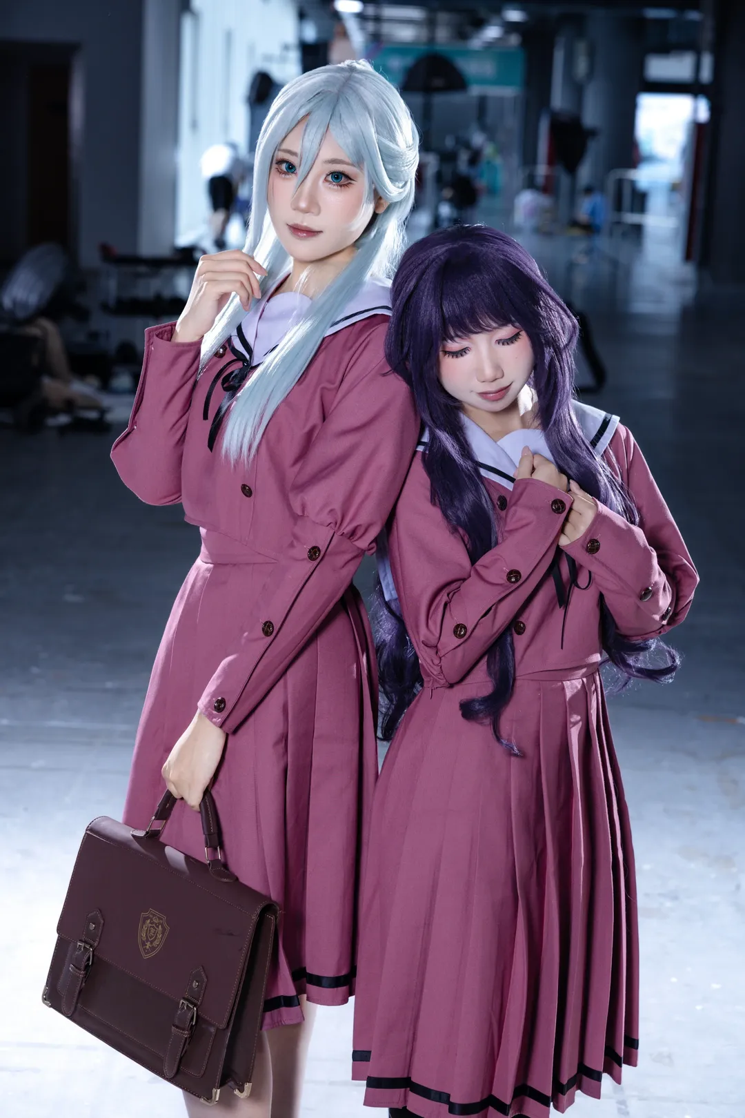Convention photos, Waguri Kaoruko cosplay, Academic style uniform, The Fragrant Flower Blooms with Dignity, Hoshina Subaru cosplay - Image 2