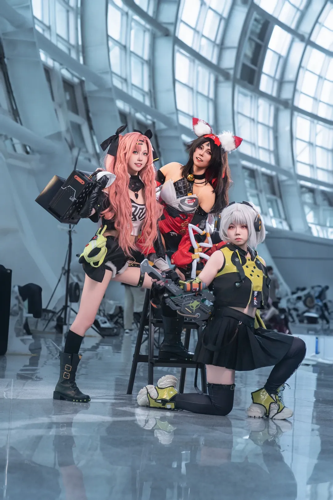 Zenless Zone Zero, Anby Demara cosplay, Black tights outfit, Nicole Demara, Nekomiya Mana - Image 2