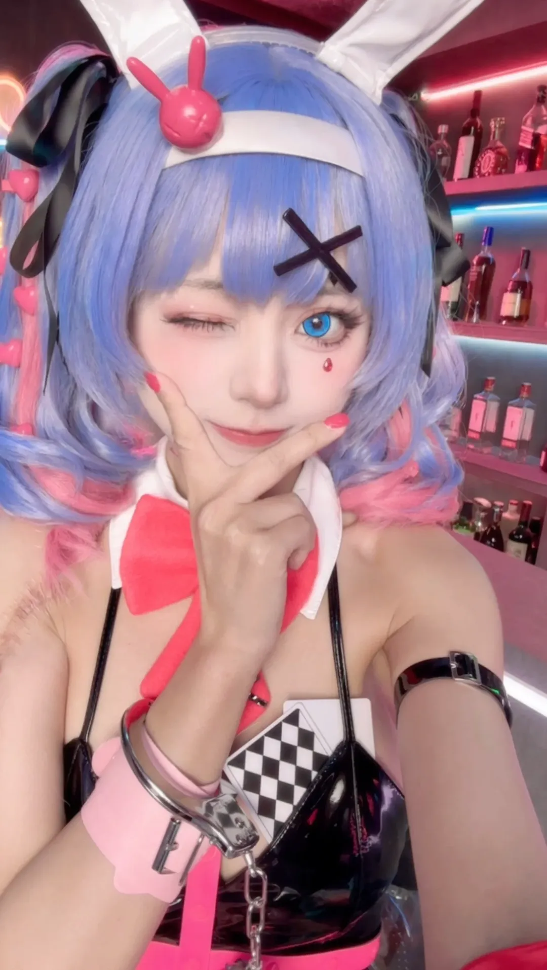 兔女郎, 初音未来, 初音未来cos, 兔子洞, 霓虹夜拍