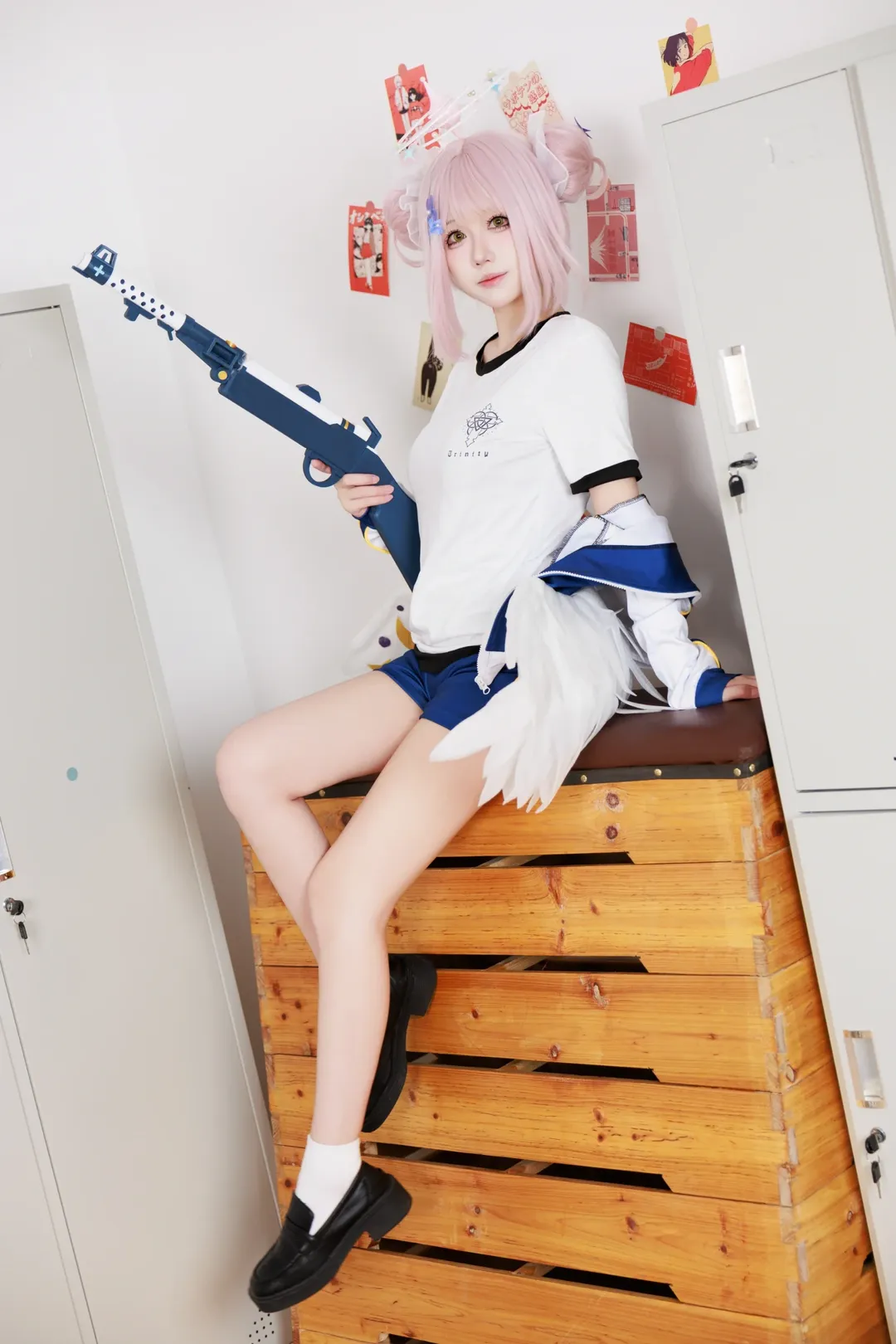 二次元摄影, 蔚蓝档案, 校园少女, 运动服cosplay, 未花cos - 第2张