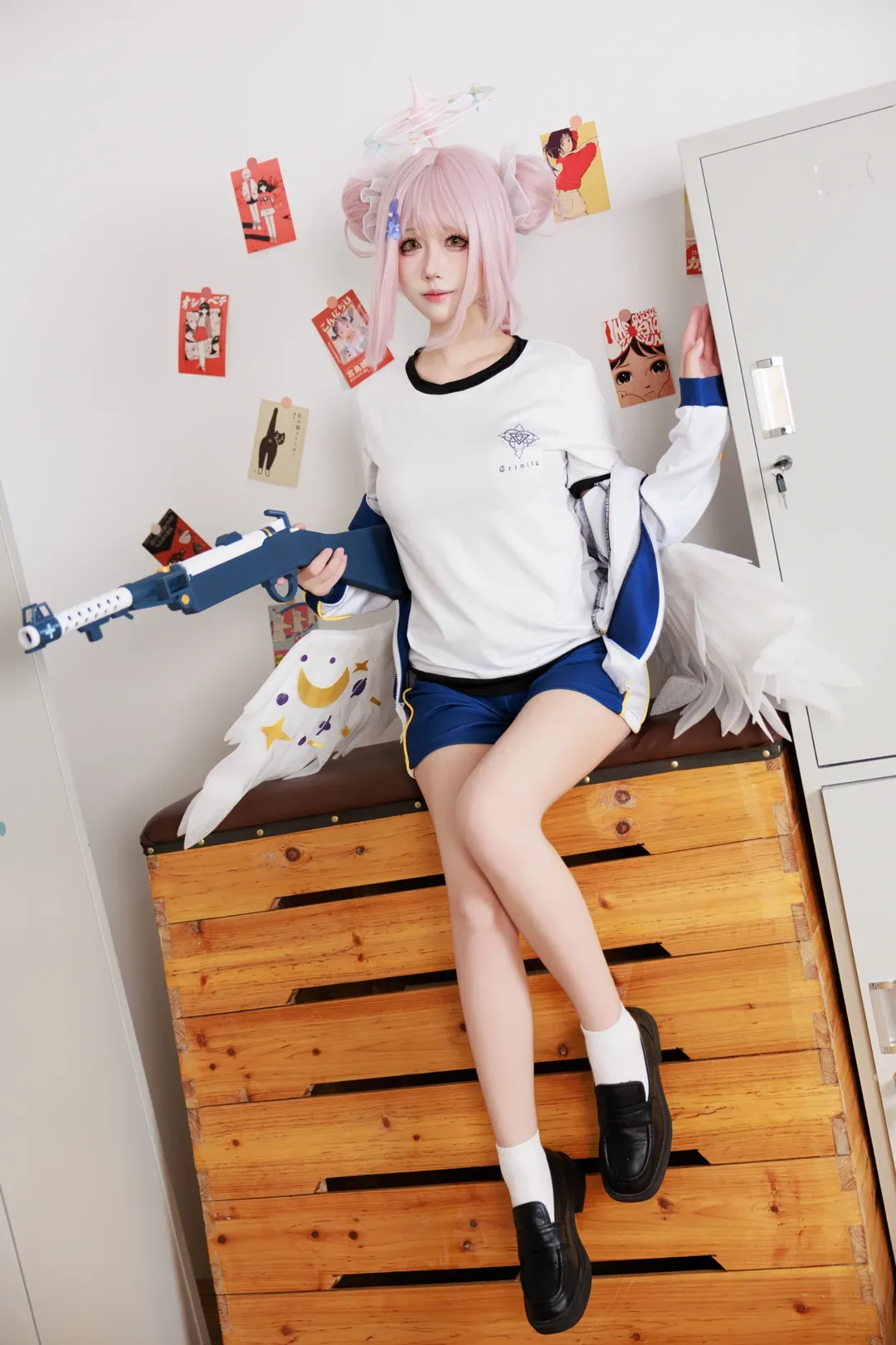 二次元摄影, 蔚蓝档案, 校园少女, 运动服cosplay, 未花cos - 第3张