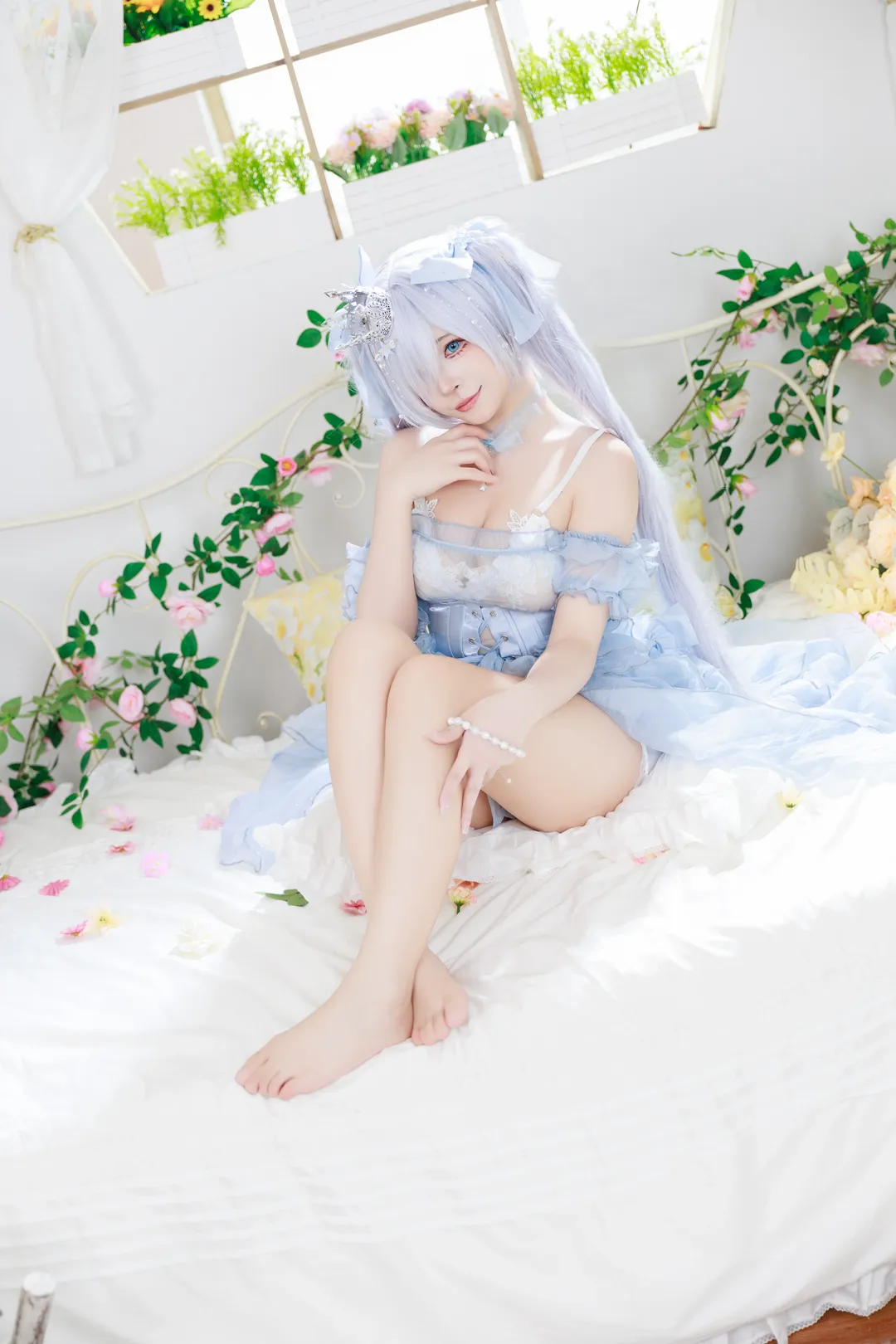 シンデレラ コスプレ, 勝利の女神, コスプレコーディネート, ツインテールウィッグ, 幻想的なシアー素材 - 3枚目