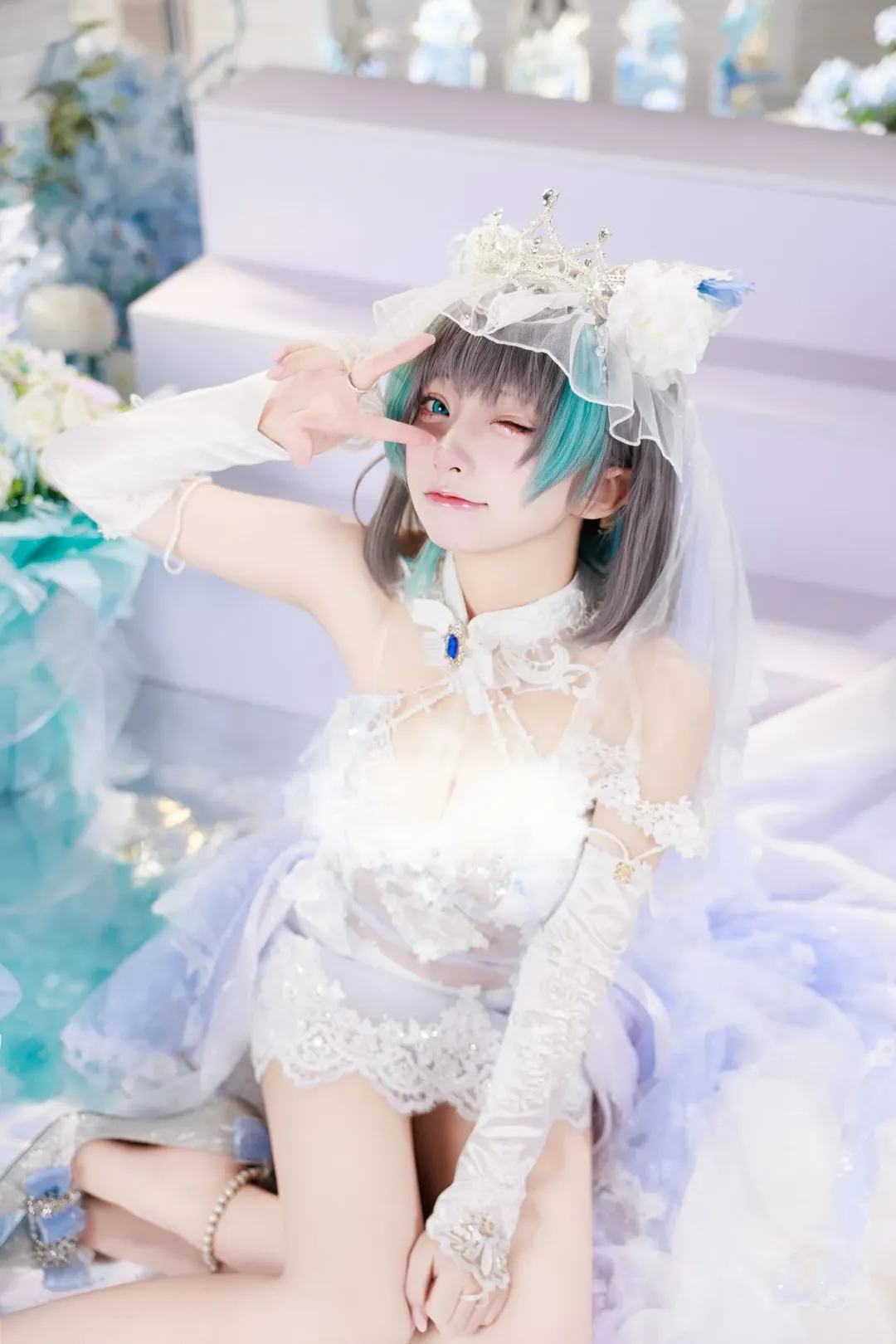 碧蓝航线, 二次元cosplay, 花嫁cos, 婚纱摄影, 柴郡猫cos - 第1张
