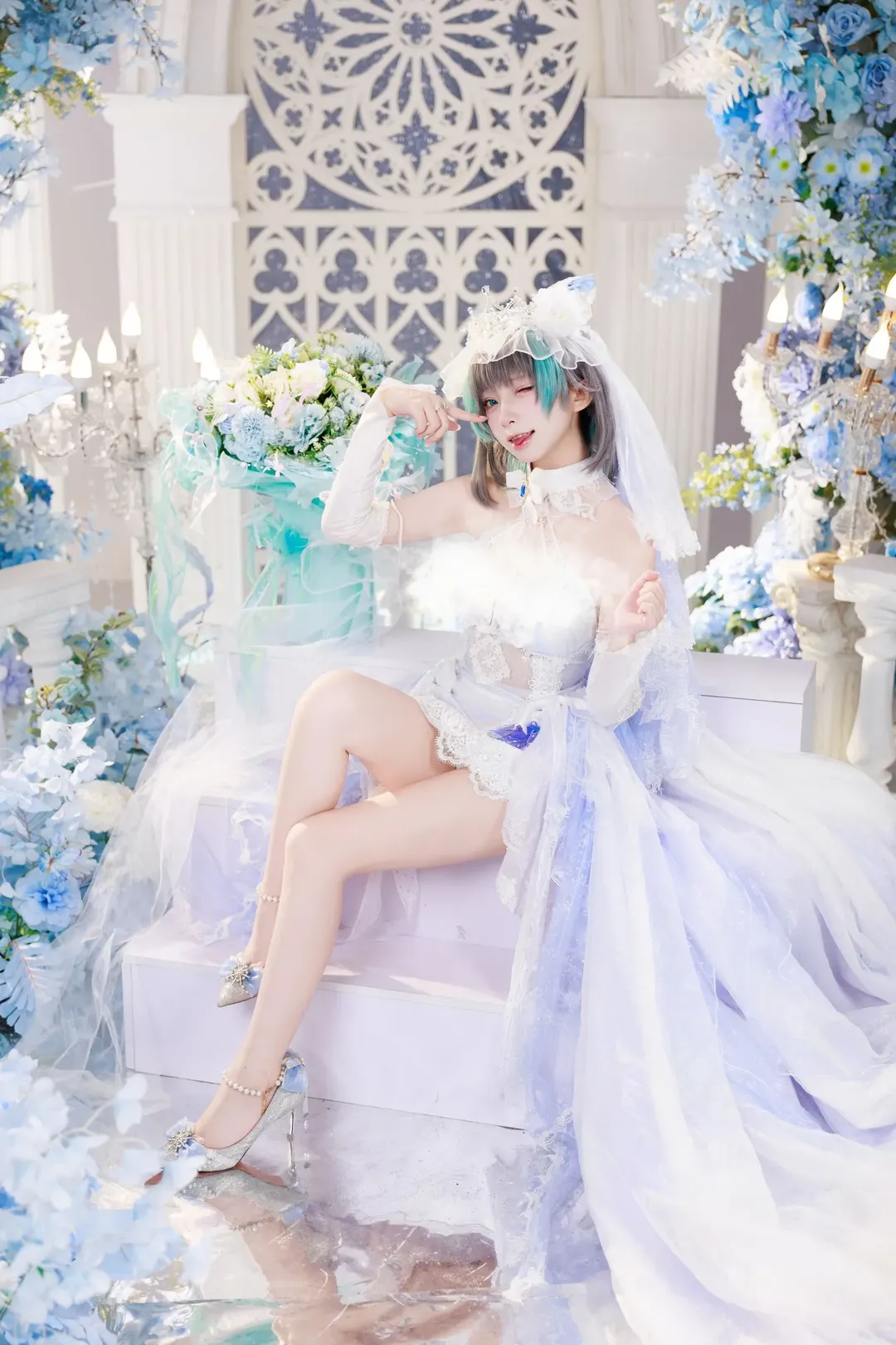 碧蓝航线, 二次元cosplay, 花嫁cos, 婚纱摄影, 柴郡猫cos