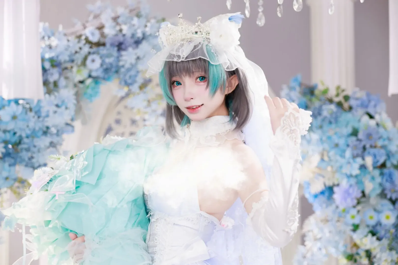 チェシャー コスプレ, アズールレーン, 二次元コスプレ, ブライダルスタイリング, 花嫁コスプレ - 1枚目