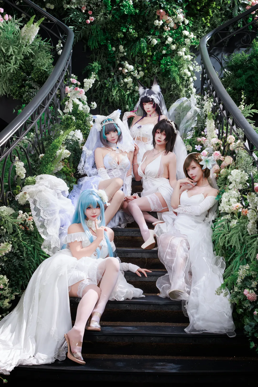 アズールレーン, アズールレーン コスプレ, 白ニーソコーデ, 花嫁群像, 世紀の結婚式