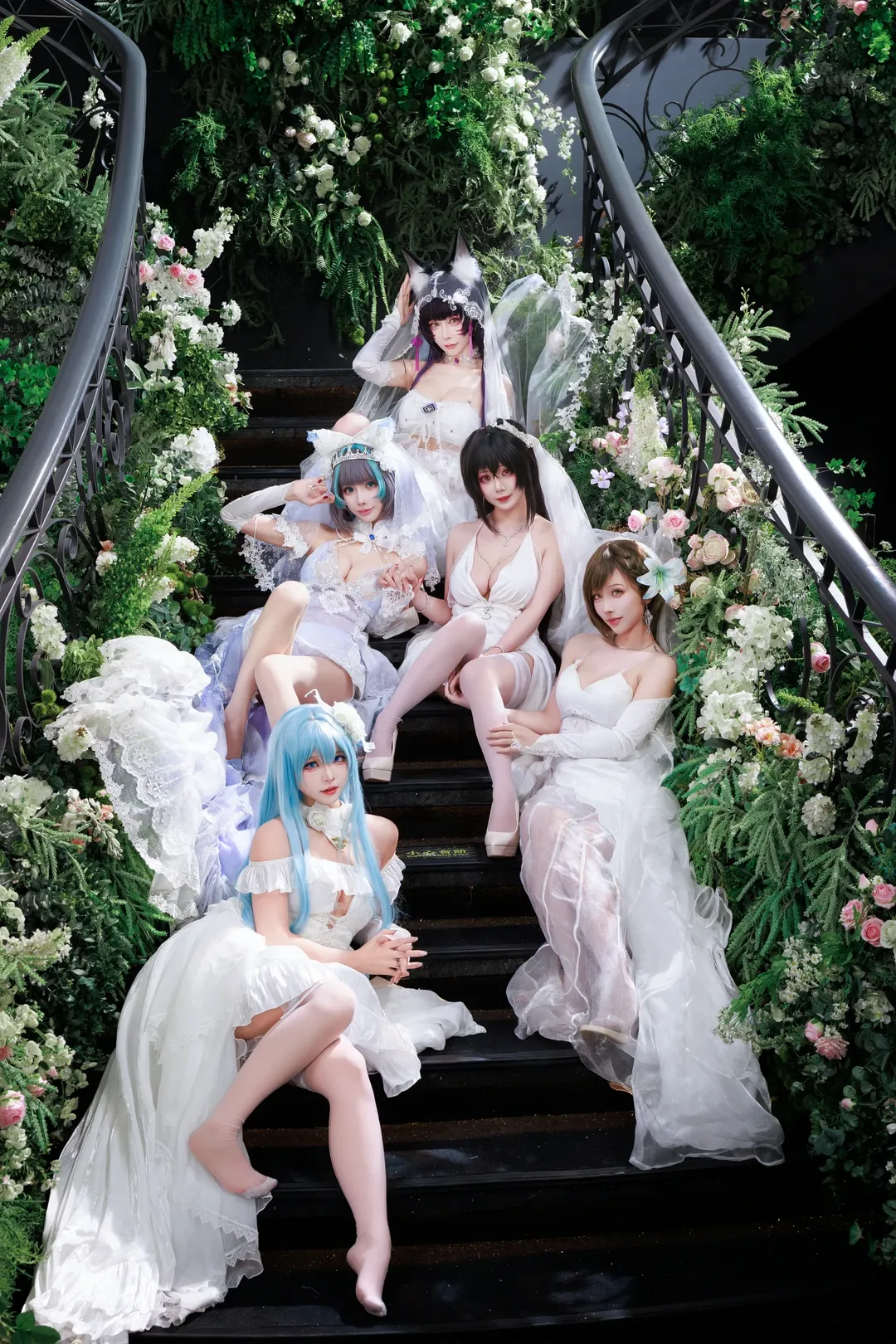 二次元摄影, 花嫁cos, 五等分的花嫁, 碧蓝航线cosplay, 白丝cos - 第2张