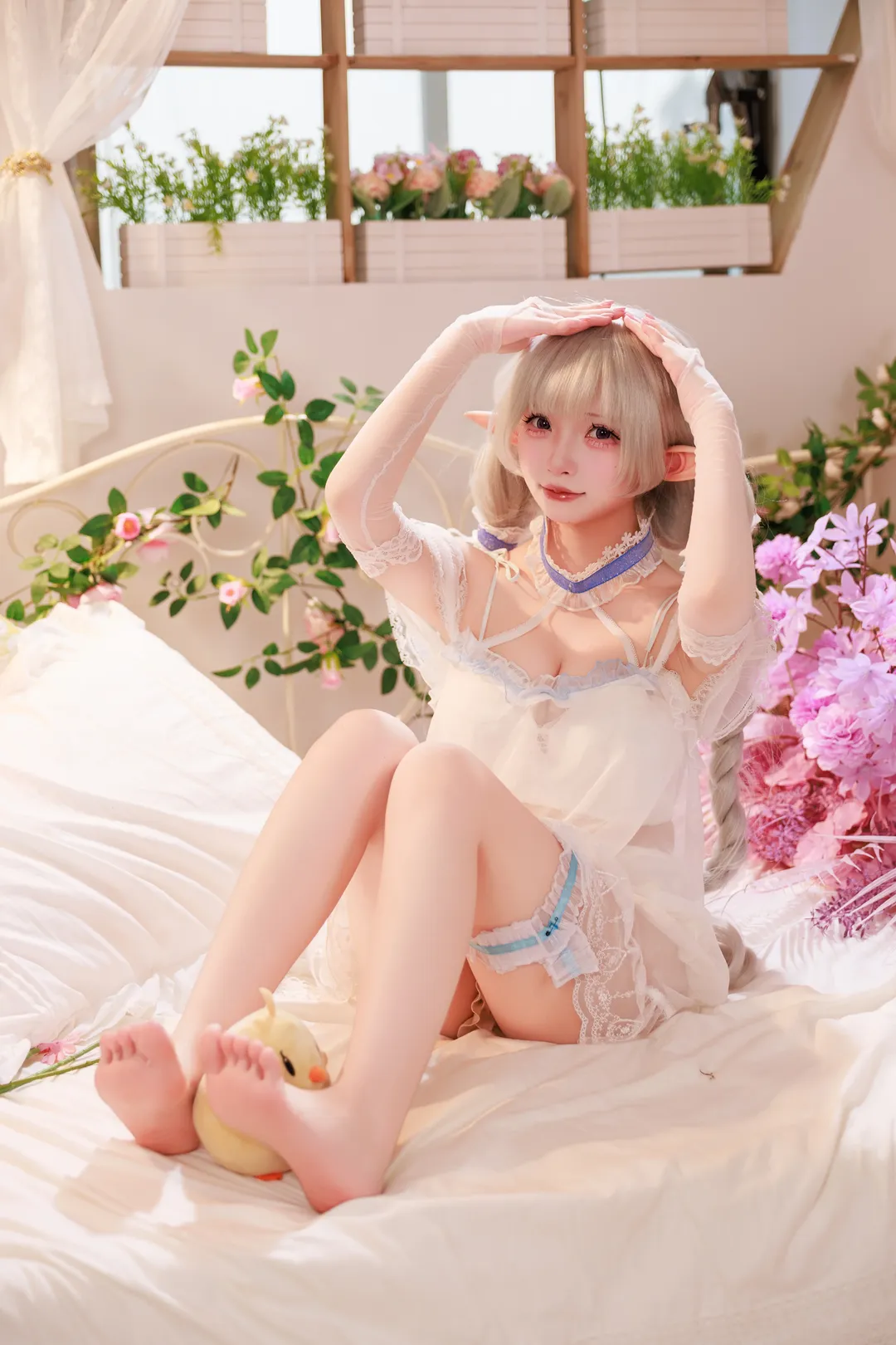 2次元少女, アズールレーン, 可愛いコスプレ, エファセンコスプレ, パジャマグラビア - 1枚目