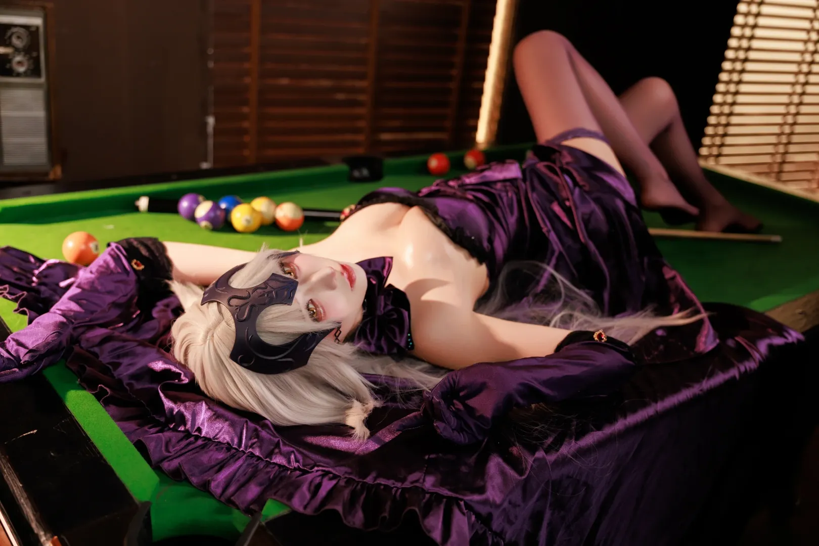 Fate/Grand Order, 酒吧氛围, 黑丝, 贞德altercos, 台球摄影