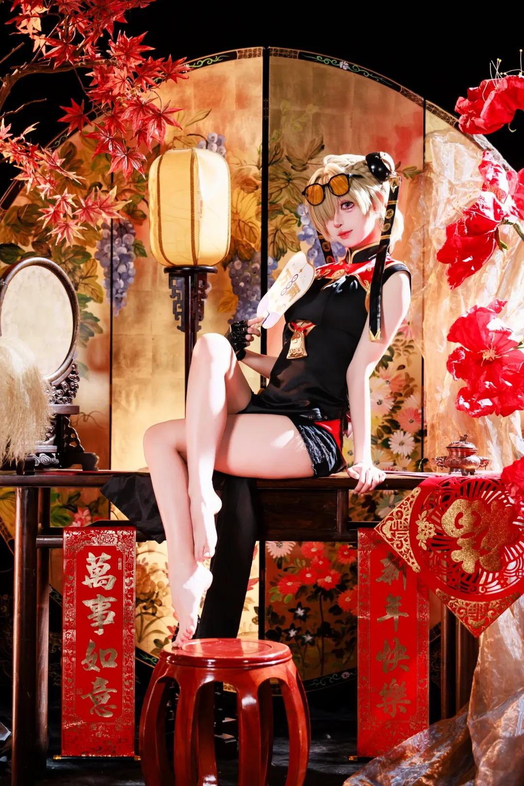 绝区零, 红豆cos, 中式旗袍, 新春祝福, Cosplay写真