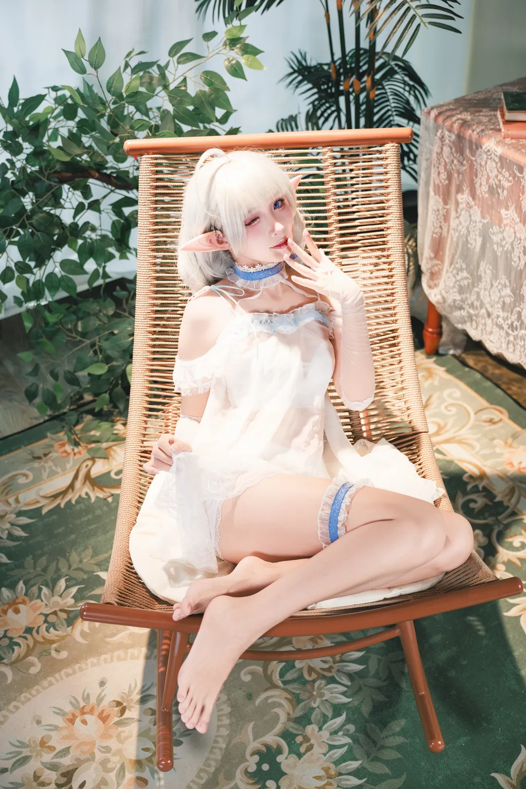 碧藍航線, 精靈耳cos, 森系寫真, 埃弗森cos, cosplay睡衣