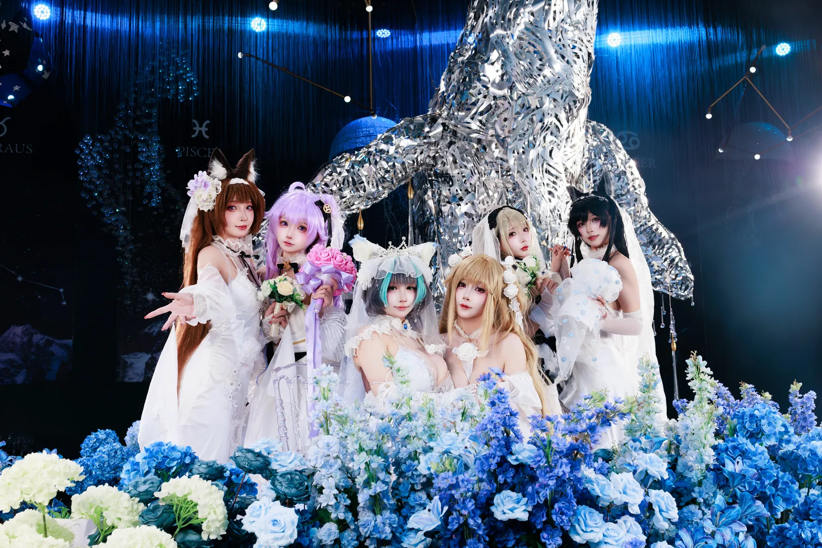 碧蓝航线, cosplay摄影, 花嫁cosplay, 二次元婚纱, 六人团拍 - 第2张