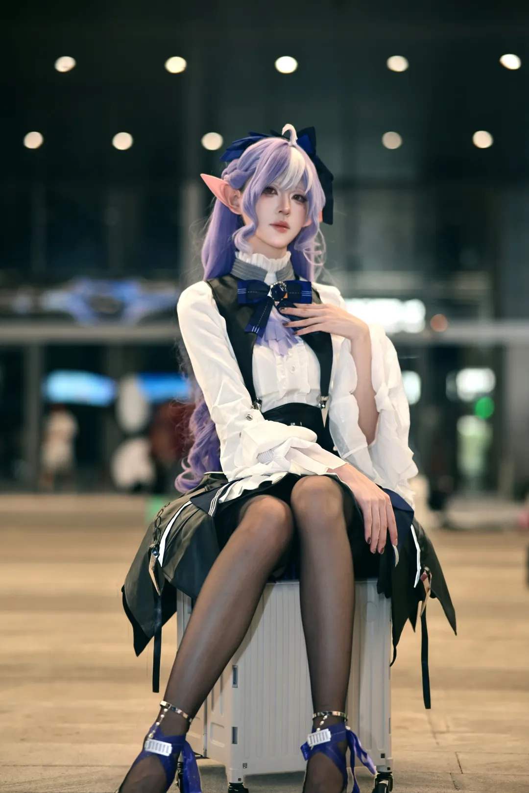 絕區零, 薇薇安cos, cosplay場照, 黑絲穿搭, 深圳AMM漫展 - 第2張