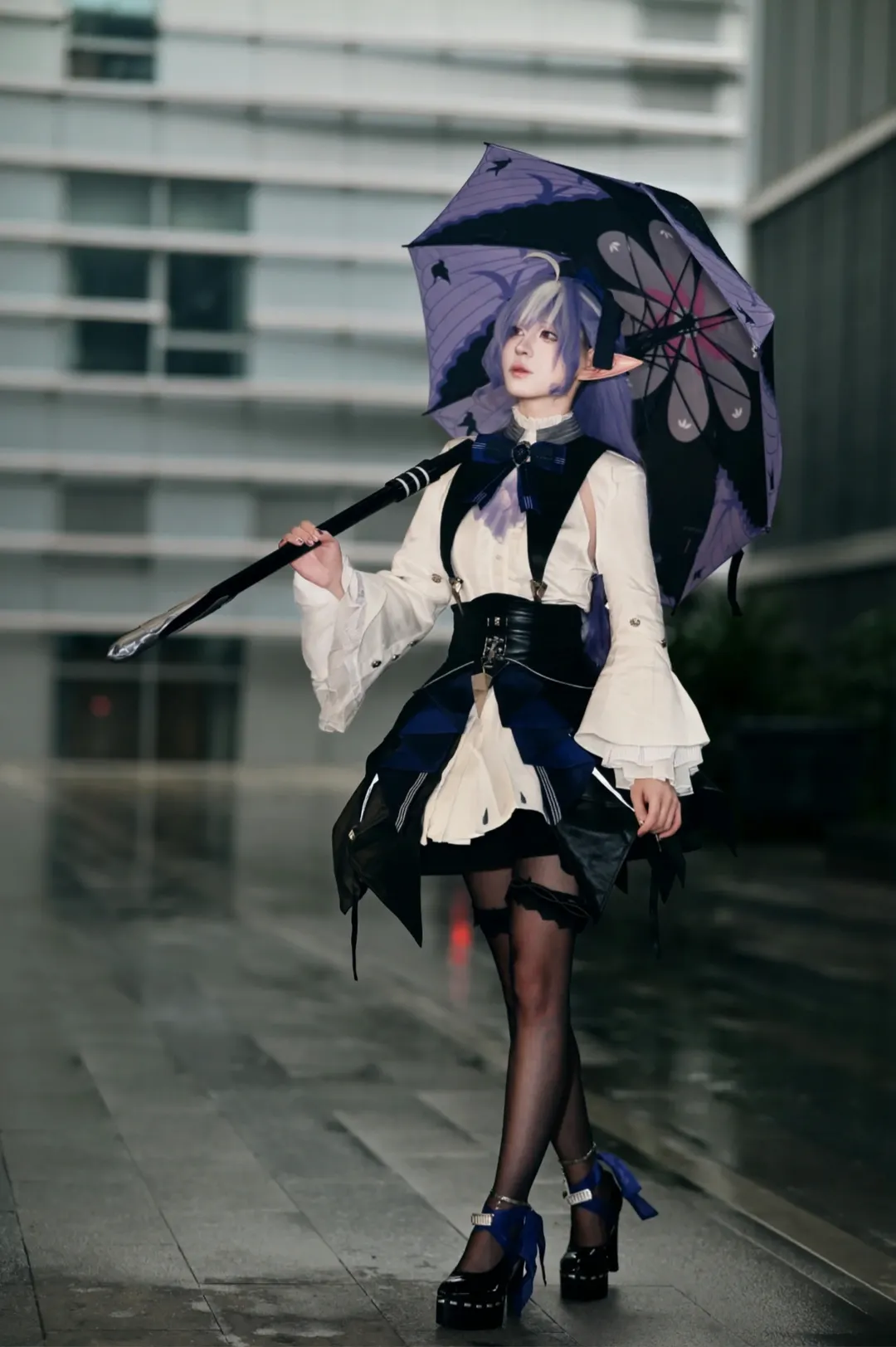 絕區零, 薇薇安cos, cosplay場照, 黑絲穿搭, 深圳AMM漫展 - 第4張