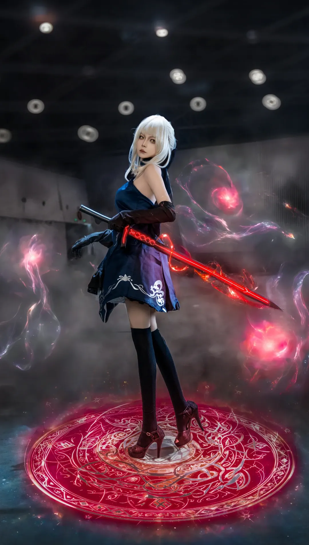 cosplay, FGO, 黑丝, 黑呆, 阿尔托莉雅Altercos