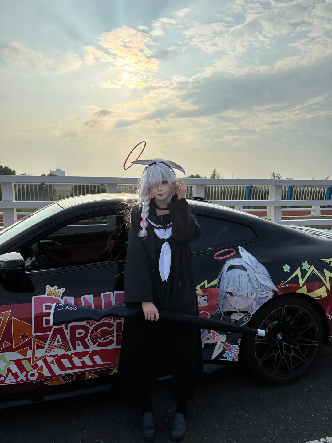 蔚蓝档案, 普拉娜cos, 痛车摄影, 二次元C服穿搭, cosplay记录