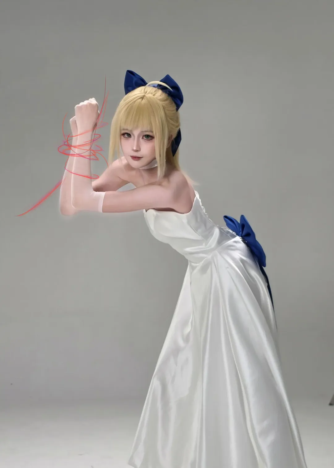cosplay, Altria cosplay, Fate, White formal dress, Caster's costume - Image 1