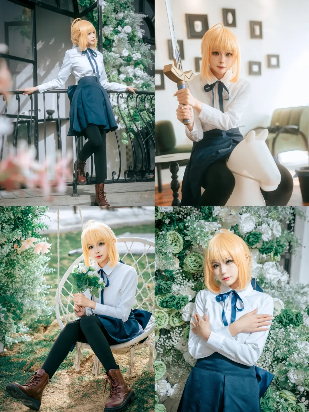 cosplay, 阿尔托莉雅cos, 命运冠位指定, saber, 丝袜 - 第7张