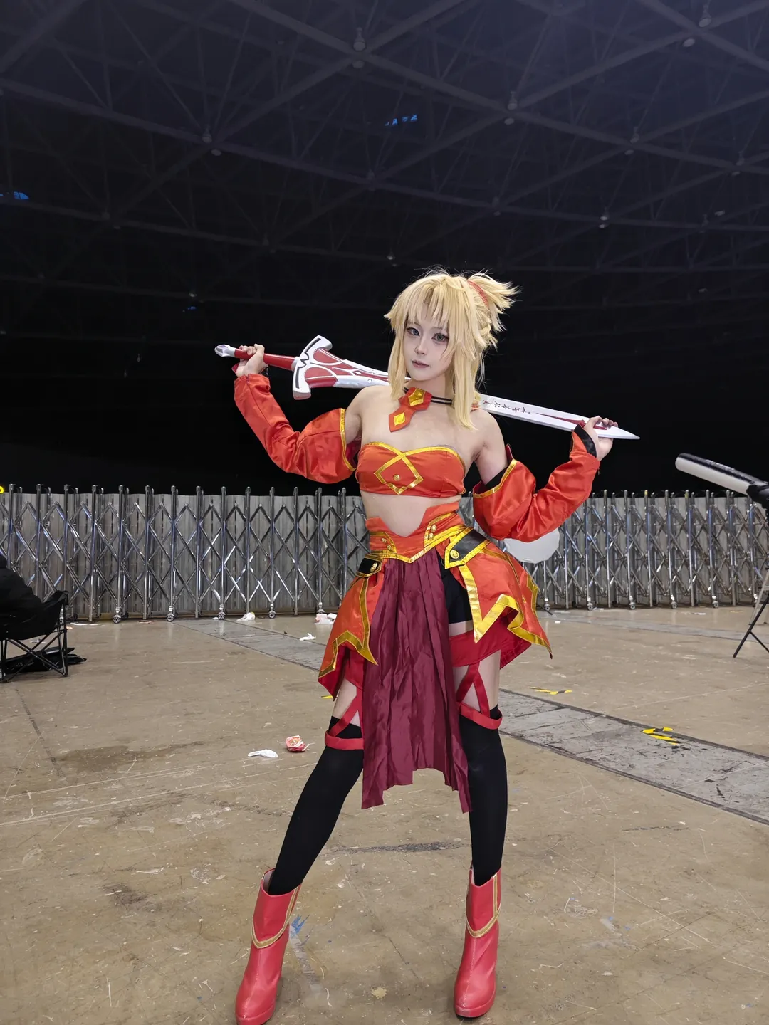 二次元, cosplay, FGO, 莫德雷德cos, 丝袜 - 第1张