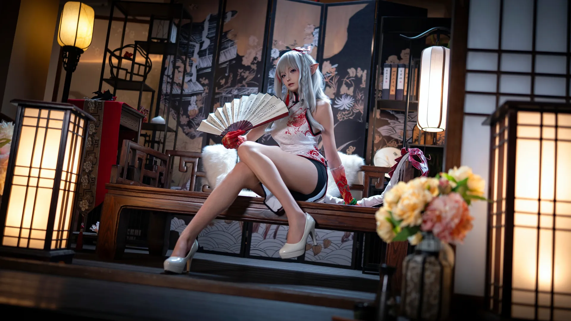 二次元cosplay, 明日方舟, 丝袜穿搭, 国风穿搭, 年cos